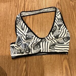 Free People Black and White Geometric Bandeau